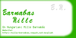barnabas mille business card